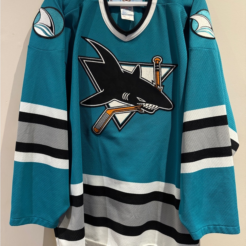 CCM Teal and Black Hockey Jersey